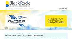 Desktop Screenshot of blackrockchiro.com.au