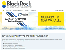 Tablet Screenshot of blackrockchiro.com.au